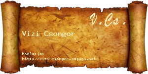 Vizi Csongor névjegykártya